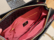 Chanel Small Cerf Shopping Bag Black Croc Embossed Calfskin Size 42×30×13cm - 3
