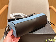 Chanel Calfskin Denim Stitched Urban Essentials Small Shopping Bag Blue Black Size 30×17×11cm - 3