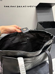 Chanel Caviar Large Executive Cerf Shopper Tote Black Size 40x32cm - 4
