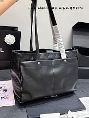 Chanel Caviar Large Executive Cerf Shopper Tote Black Size 40x32cm - 3