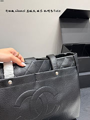 Chanel Caviar Large Executive Cerf Shopper Tote Black Size 40x32cm - 2