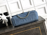 Chanel Denim Souplissimo Maxi Flap Blue Size 19.5x32x10cm - 3