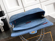 Chanel Denim Souplissimo Maxi Flap Blue Size 19.5x32x10cm - 2