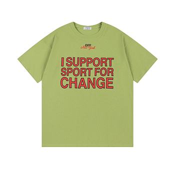 Off-White X Ac Milan Nyc Slogan T-Shirt - Green