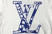 Louis Vuitton LV Ice Milk White Crewneck T Shirt  - 3