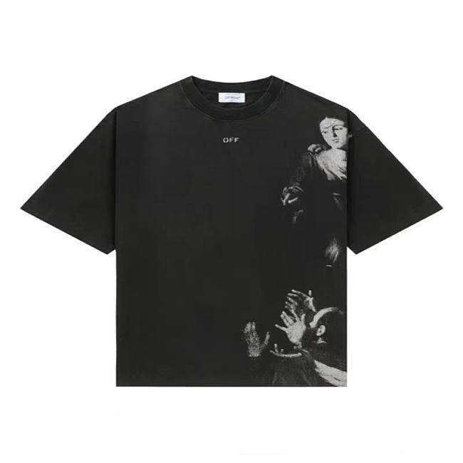 Off-White Blurred Mary Skate Short-Sleeve Tee Black - 1