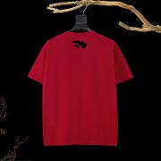 Louis Vuitton Graphic Print T-Shirt Red - 5