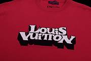 Louis Vuitton Graphic Print T-Shirt Red - 4