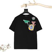 Louis Vuitton Monogram Comics Intarsia Short-Sleeved Black - 1