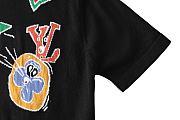 Louis Vuitton Monogram Comics Intarsia Short-Sleeved Black - 4