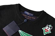 Louis Vuitton Monogram Comics Intarsia Short-Sleeved Black - 3
