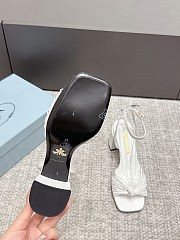 Prada leather knotted strap sandals - 5