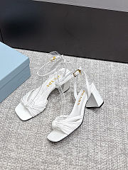 Prada leather knotted strap sandals - 3