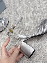 Prada Heel Sandals Silver  - 2