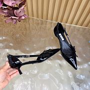 Prada bow-detail pointed-toe Pumps Black - 5