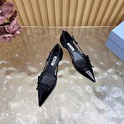 Prada bow-detail pointed-toe Pumps Black - 4