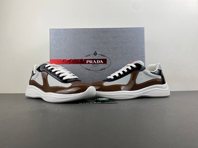 Prada patent leather and technical fabric America's cup sneakers 4E3400FG00093W - 1