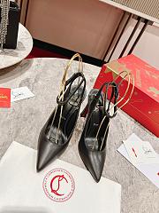 Christian Louboutin Condora 85 leather slingback pumps 10cm - 6