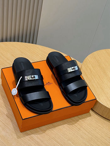 Hermes Jackson sandal Black