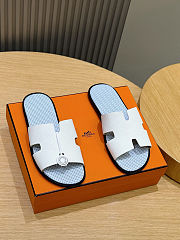 Hermès Oran Slide White - 5