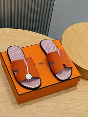 Hermès Oran Sandals Orange H Canvas - 3