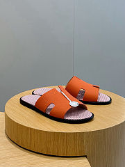 Hermès Oran Sandals Orange H Canvas - 4