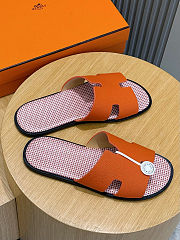 Hermès Oran Sandals Orange H Canvas - 2