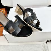 Hermes Oasis Sandals in Black - 6