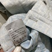 Dior Cropped Jacket Light Blue Dior Oblique Washed Cotton Denim - 2