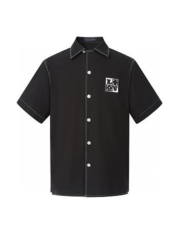 Louis vuitton short sleeve crystal logo shirt