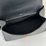 Gucci medium Paparazzo Horsebit Web tote bag Size 37x29x13cm - 2