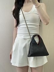 Chanel Calfskin Chic Lady Small Shopping Tote Black Size 23x23x7cm - 4