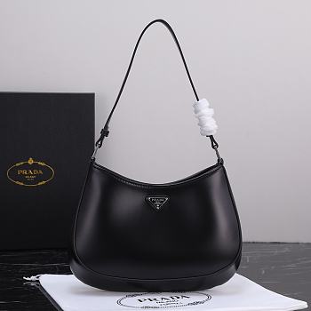 Prada Cleo brushed leather shoulder bag Size 26.5x15x4cm
