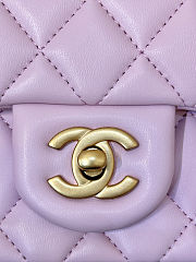 Chanel 24K Light Pink Lambskin Quilted Pearl Crush Mini Size 7.75 x 4.5 x 2.5 in - 4
