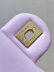 Chanel 24K Light Pink Lambskin Quilted Pearl Crush Mini Size 7.75 x 4.5 x 2.5 in - 2