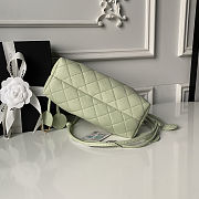 Chanel Clutch with Leather Strap Lambskin & Gold-Tone Metal Green Size 17×22×7.5cm - 5