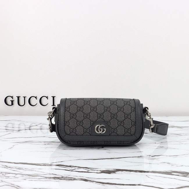 Gucci Ophidia Super Mini Shoulder Bag ‘Grey’ Size 18.5x10x5.5cm - 1