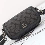 Gucci Ophidia Super Mini Shoulder Bag ‘Grey’ Size 18.5x10x5.5cm - 5