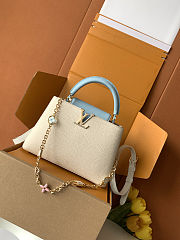 LV Capucines Mini Quartz/Washed Blue/Snow M2A443 Size 27x17.5x9cm - 1