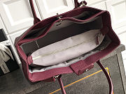 Chanel Burgundy Leather Large Cerf Executive Tote Size 24 x36 x14 cm - 3