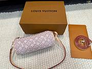 LV Pochette Papillon Monogram Emblème Rose Ruban M29881 Size 23x9cm - 1