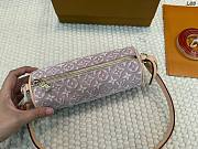 LV Pochette Papillon Monogram Emblème Rose Ruban M29881 Size 23x9cm - 6