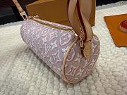 LV Pochette Papillon Monogram Emblème Rose Ruban M29881 Size 23x9cm - 4