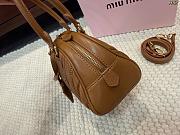 Miu Miu Nappa Leather Arcadie Handbag in Brown Size 22x13cm - 3