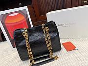 Saint Laurent Small Niki Matelassé Leather Shopping Tote Size 25x20cm - 2