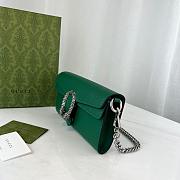Gucci Dionysus Medium Bag Green Leather with Green Size 25x14x4cm - 6