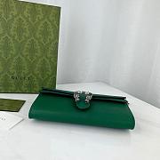 Gucci Dionysus Medium Bag Green Leather with Green Size 25x14x4cm - 4