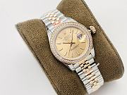 Rolex Datejust 31 Oyster 31 mm Oystersteel gold and diamond 278383RBR - 3