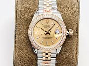 Rolex Datejust 31 Oyster 31 mm Oystersteel gold and diamond 278383RBR - 2