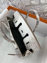 Hermès Birkin 25 Himalaya Niloticus Crocodile Diamond Encrusted Hardware Size 25 cm - 4